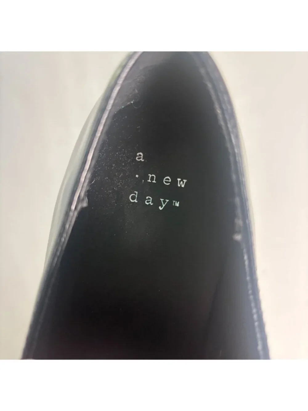 A New Day Black Platform Oxfords Chunky Lug Sole Loafers Dress Shoes 7.5